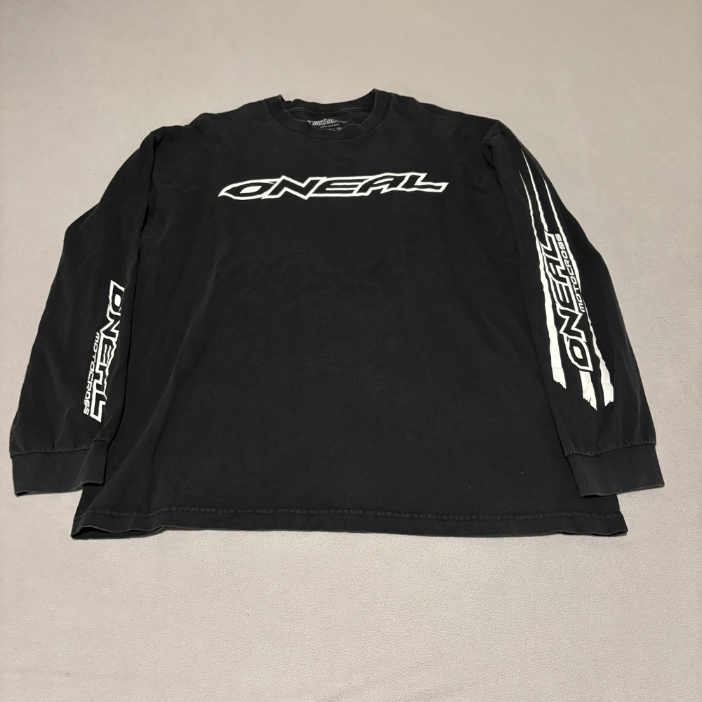 O'Neal Motocross Long Sleeve Graphic T-Shirt Mens XXL Black Racing Logo Tee